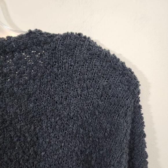 Social Standard by Sanctuary open knit v-neck button front cardigan woman's sz L - Picture 4 of 10